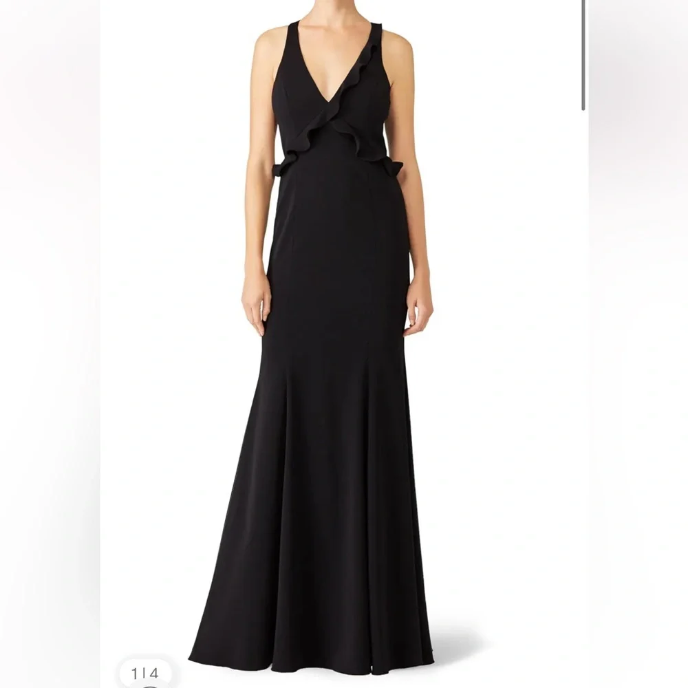 Jay Godfrey Ruffled Joseph Gown - Picture 1 of 10